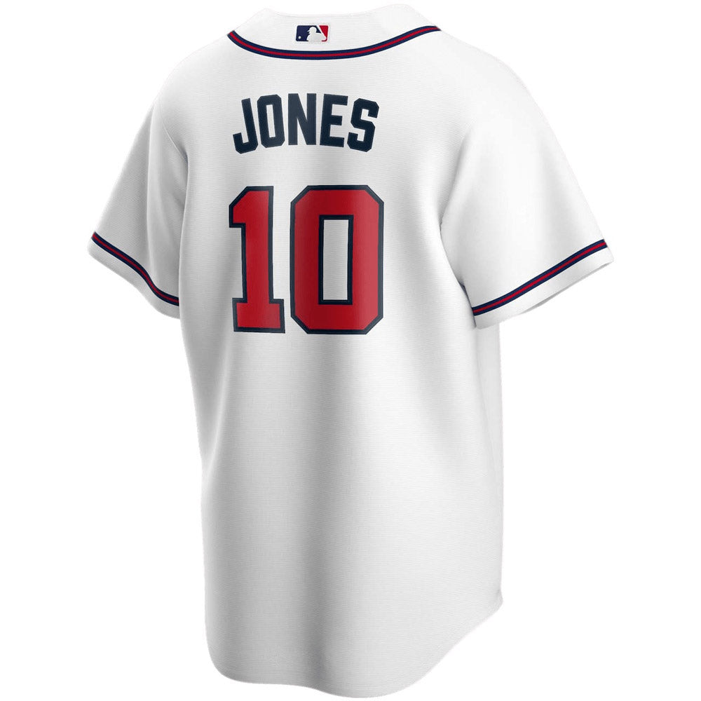 Youth Atlanta Braves Chipper Jones Replica Home Jersey - White
