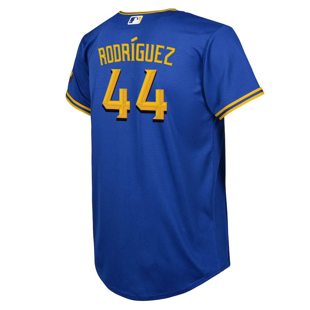 Youth Seattle Mariners Julio Rodriguez 2023 City Connect Replica Jersey - Royal
