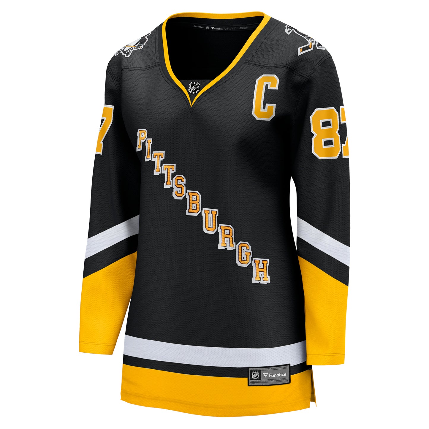 Sidney Crosby Pittsburgh Penguins Fanatics Branded Women's 2021/22 Alternate Premier Breakaway Player Jersey - Black