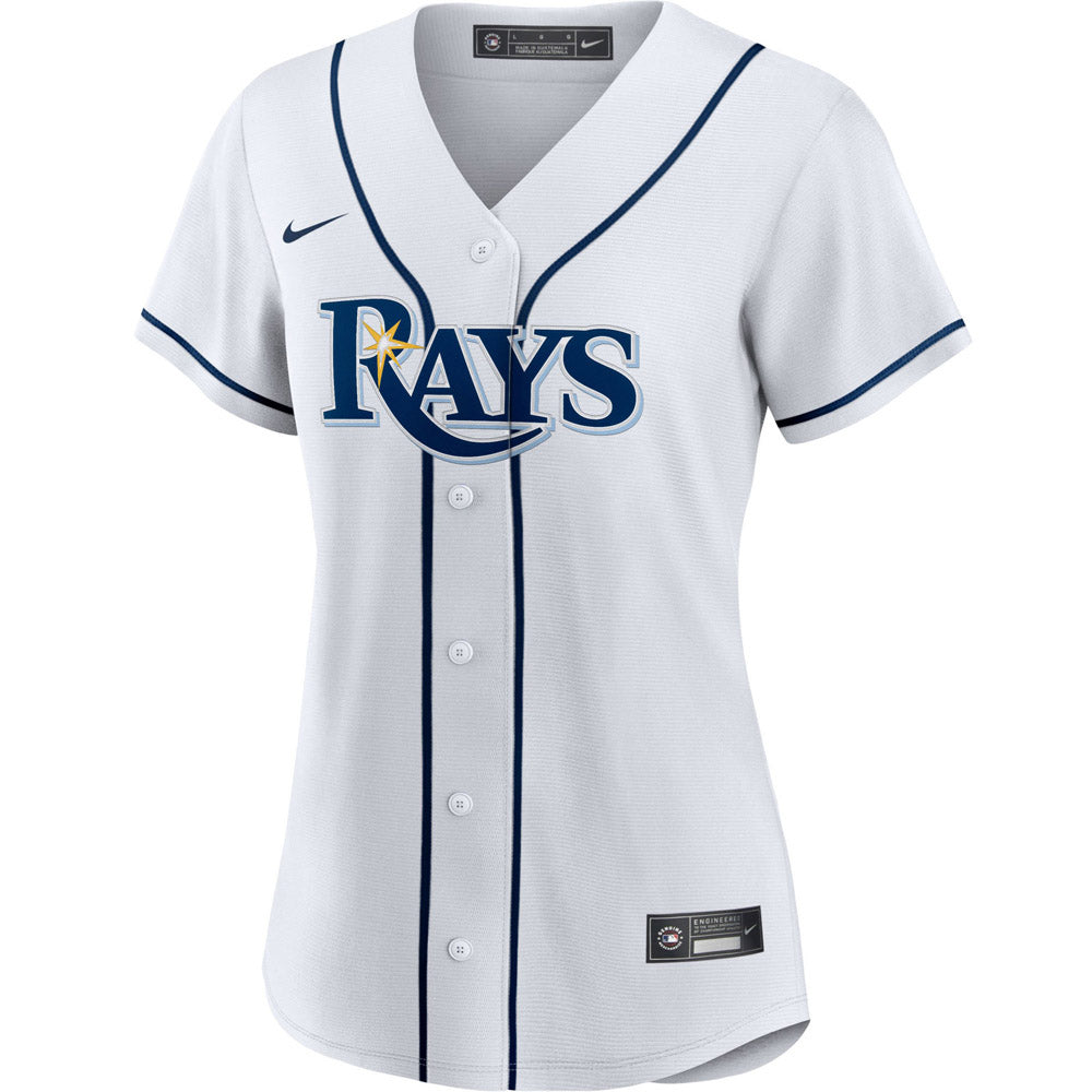 Women's Tampa Bay Rays Wander Franco Cool Base Replica Home Jersey - White